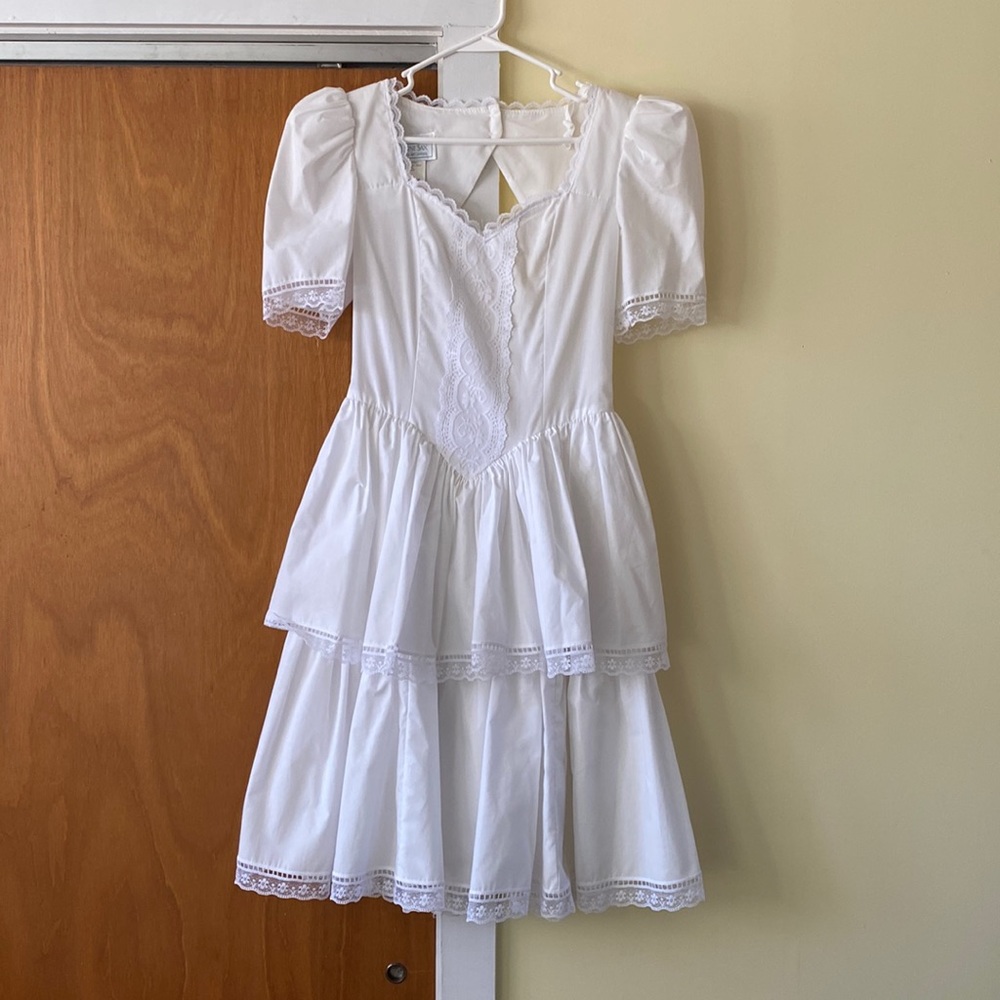 Gunne Sax dress with open back